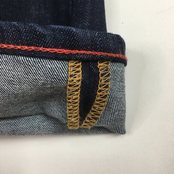 RALEIGH Hand Crafted North Carolina US Dark Wash Straight Leg 5 Pocket Jeans - Picture 16 of 16